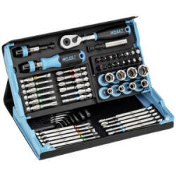 HAZET Dugókulcs készlet Négylap, Hatlap, 1/4 (6, 3 mm) 59 részes (2200SC-32) (2200SC-32)