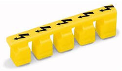 Wago 283-415 Figyelmeztető fedélvillámjellel, fekete 5 sorkapocsnak, sárga (283-415)