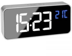 TFA Digitális kvarc ébresztőóra, 2 ébresztési idő, ezüst, (60.2032. 54) (60.2032.54)