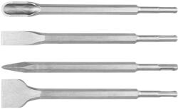 GRAPHITE Vésőkészlet, SDS PLUS, 4db-os (55T115) - olaj