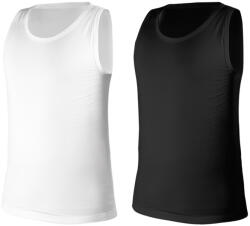 NEO TOOLS Munkavédelmi póló, fekete-fehér, ujjatlan, 95%pamut, 5%elasztán, 2db, M (81-677-M)