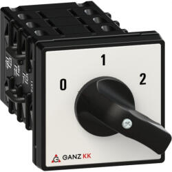 Ganz KK1-32-6013 Motorkapcsoló, fogantyús kézikapcsoló 32A, Dahlanderi tekercselésű motorhoz két fordulatra IP44, Ganz (1AF6013BB00M40)