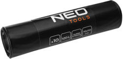 NEO TOOLS Szemeteszsák, 120L, 70x110cm, 100mic, fekete, 10db (15-987) - olaj