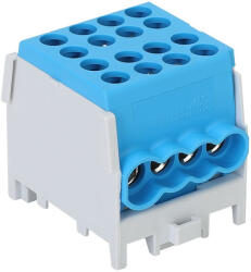 Tracon Főáramköri leágazó kapocs, sínre szerelhető, kék 2, 5-25mm2, 101A FLECU-25-16-4K Tracon (FLECU-25-16-4K)