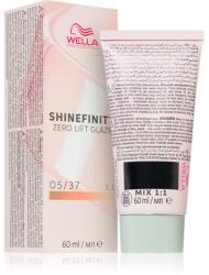 Wella Shinefinity Zero Lift Glaze vopsea de păr demipermanentă culoare 05/37 - Caramel Espresso 60 ml
