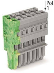 Wago 769-108/000-037 1 vezetékes anyacsatlakozózöld-sárga, szürke (769-108/000-037)