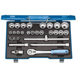 GEDORE Dugókulcs készlet Metrikus 1/2 (12, 5 mm) 28 részes Gedore