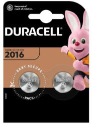 Duracell Elem gombelem 3V CR2016 lítium Duracell DL 2016 2db/bliszter (DL 2016)