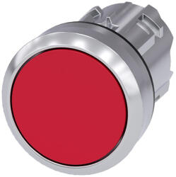Siemens 3SU1050-0AA20-0AA0 nyomógombfej, piros, reteszelt, fém Sirius (3SU10500AA200AA0)