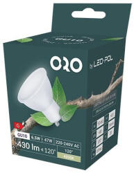 LED-POL LED GU10 6, 5W 430lm 4000K semleges fehér fényforrás 120fokos Ra80 230V ORO-GU10-TOTO-6, 5W-DW 5902533198665 Led-Pol (5902533198665)