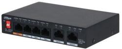 Dahua 6 portos kapcsoló, Dahua PFS3006-4GT-60-V2, PoE (PFS3006-4GT-60-V2)
