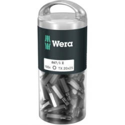 Wera 867/1 Z TORX® DIY 100 SiS (867/1 Z (100xTX10/25) DIY Box TORX-Bits) Torx bit T 10 Szerszámacél Ötvözött, Kemény edzett D 6.3 100 db (867/1 Z (100xTX10/25) DIY Box TORX-Bits)