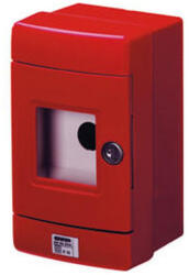 Gewiss Biztonsági doboz nyomógombhoz fk. 1x22 mm piros, ablakos, zárható ajtóval IP55 Gewiss 42204 (GW42204)