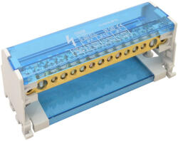 Tracon Moduláris elosztóblokk nyitható fedéllel 2×25 mm2 / 6×10mm2, 7×16mm2 100A FLSO25-2P15 Tracon (FLSO25-2P15)