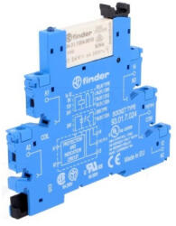 Finder 38.51. 8.240. 0060 Csatoló relé, 1 váltóé, 6A (38.51.8.240.0060)