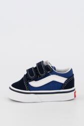 Vans Vans, Old Skool cipő nyersbőr és bőr szegélyekkel, tengerészkék/sötétkék/fehér, 24.5 EU (VN000D3YNVY-8)