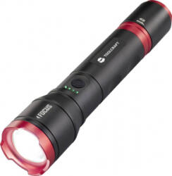 TOOLCRAFT Kézilámpa Li-ion akkuk, vagy elemes működés Állítható, Beállítható pontnagyság, Stroboszkóp üzemmóddal, USB csatlakozóval (TO-9927678)