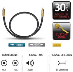 Oehlbach NF 214 Sub 200 subwoofer kábel 2m (OB 204502) (OB 204502)