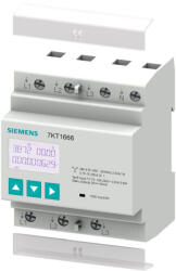 Siemens 7KT1666 fogyasztásmérő, 3F, 80A (direkt), class B, MID hitelesítéssel, Modbus RTU (7KT1666)