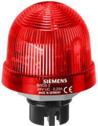 Siemens 8WD5300-1AB jelzőlámpa, 70mm. piros, BA 15d foglalat, 12-230VAC/DC, IP65 (fényforrás nélkül) (8WD53001AB)