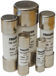 Tracon Hengeres biztosító 10A aM 500V 100kA HBM-10X38-10 Tracon (HBM-10X38-10)
