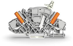 Wago 2007-8811 2 vezetékes bontható/teszt sorkapocspl. : feszültségváltó körbe érintésvédett vizsgálóaljzatok, szürke (2007-8811)