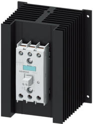 Siemens 3RF2450-1AC45 szilárdtest relé (SSR), 3x50A/48-600VAC, 4-30VDC műk. , hűtőbordával, csav (3RF24501AC45)