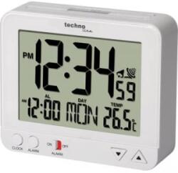Technoline (WT 195 WHITE) Rádiójel vezérlésű Ébresztőóra Fehér Riasztási idők 1 Nagy kijelző (WT 195 WHITE)
