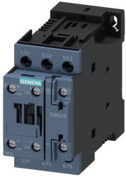 Siemens 3RT2023-1FB40 mágneskapcsoló, 4kW/9A, 24VDC, 1NO+1NC, integrált diódával, S0, csavaros csatlakozás (3RT20231FB40)