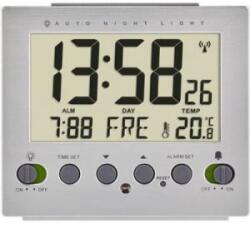 TFA (60.2561. 55) Rádiójel vezérlésű Ébresztőóra Ezüst Riasztási idők 1 (60.2561.55)