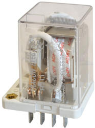 TRACON Nagyteljesítményű relé 12VDC/3×CO (30A, 230VAC/28V DC) RJ11-12DC Tracon (RJ11-12DC)
