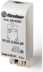 Finder 99.02. 0.230. 59 LED EMC védőmodul nélkül (110 . . . 240)V DC/AC (99.02.0.230.59)