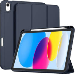 Techsuit - Flex Trifold (ceruzatartóval) - iPad 10 (2022) 10, 9 - Sötétkék tok