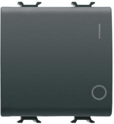 Gewiss Chorus matt fekete (102) Kétpólusú kapcsoló, 0/I szimbólummal 2 modulos 16AX GW12034 Gewiss (GW12034) - lumenet