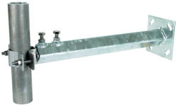 DEHN 105343 Fali rögzítőbilincs St/tZn-NIRO D 40-50 mm-es támasztócsövekhez 400-700 mm változtatható faltávolsággal (105343)