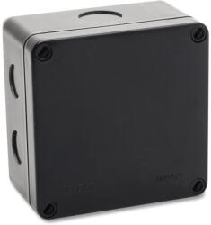 Univolt PKG 100 MP páncél kötődoboz előnyomott bevezetéssel, fekete 016404 Univolt (016404)