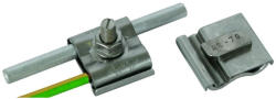 DEHN UNI-földelőkapocs NIRO Rd 8-10mm-hez és 4-50mm2-es vezetékhez M8 csavarral és anyával 540250 UEK 8.10 AQ4 50 HKSM8 V2A (540250)