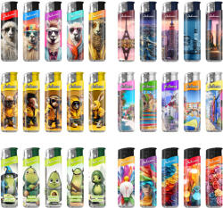 Adamo öngyújtó elektromos vegyes mintával -50db