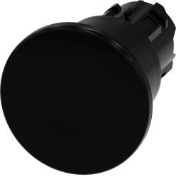 Siemens 3SU1000-1BA10-0AA0 nyomógombfej, 40mm-es gomba, fekete, reteszelt Sirius (3SU10001BA100AA0)