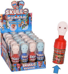  Skull Sucker nyalóka eper vagy áfonya ízű sziruppal - 40 g