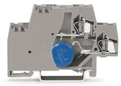 Wago 280-504/281-583 Alkatrész-sorkapocs, kétemeletes, véglappal, varisztorral, szürke DIN 35 x 15 és DIN 35 x 7, 5 sínhez (280-504/281-583)