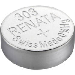 Renata 303 gombelem, ezüstoxid, 1, 55V, 175 mAh, Renata SR44SW, SR44, SR1154, V303, D303, A, 280-08, SB-A9, RW32, WS14 (303.SP MF)