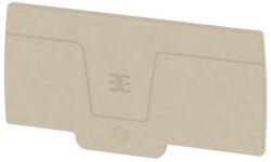 Weidmüller Sorkapocs véglap A sorozathoz AEP AP12, bézs, 1988300000 Weidmüller (1988300000)