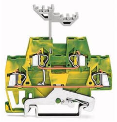 Wago 280-517 Emeletes sorkapocs4 vezetékes földelő sorkapocs, zöld-sárga (280-517)