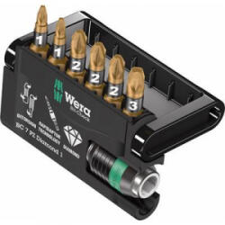 Wera Bit-Check 7 PZ Diamond 1 05057412001 Bit készlet 7 részes Kereszthornyú Pozidriv BiTorsion (05057412001)