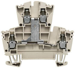 Weidmüller átmenő sorkapocs WDK 2.5 V (0, 05-4mm2), 400V/24A, bézs 1022300000 (1022300000)