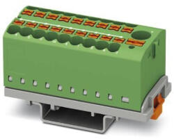 Phoenix Contact Elosztóblokk PTFIX 6/18X2, 5-NS35 GN, 0, 5-10mm2, 41/24 A 690 V NS 35/7, 5, NS 35/15, rugós csatlakozás, 3273118 (3273118)
