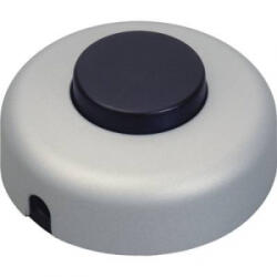 inter Bär 1 pólusú lábkapcsoló, 2 A 250 V/AC, titán (fekete) (5062-020.01)