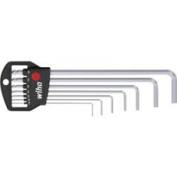 Wiha Imbuszkulcs készlet tartóval, gömbfejű, 7 részes, Wiha SB369H7 03723 (03723)