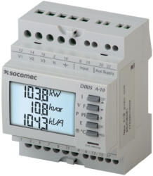 Socomec Multifunkciós mérőműszer sínre DIRIS A10 RS485 kommunikációval 48250401 Socomec (48250401)